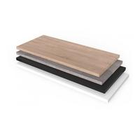 Tablette en bois Clarence 600 x 400 mm - épaisseur 18 mm - noir BOHNACKER