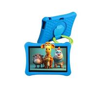 Tablette Enfant 10 Pouces, Veidoo Android 4Go+64Go, 5000mAh Eva Housse Amortisseur, Avancé App éducative Préinstallée - Bleu Bleu