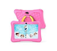 Tablette Enfant 7 Pouces Android 13 Antichoc Multilingue Avec Contrôle Parental + SD 256Go Rose YONIS