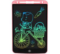 Tablette Enfant Dessin Lcd 12 Pouces, Tableau D'écriture Numérique Coloré Pour Apprendre, Gribouiller Et Dessiner, Cadeaux De Noël Et D'anniversaire Pour Garçons Et Filles (Rose)[Ard915303]