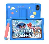 Tablette Tactile TABWEE K10 10.1"" FHD,RAM 12Go ROM 64Go-SD 2To, Caméras AI 5MP + 2MP, Android 15, 5000 mAh, WiFi 6 - Bleu