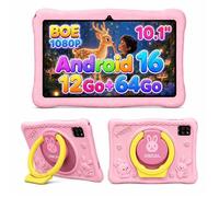 Tablette Enfant OSCAL KIDO 2 10.1 Pouces Android 16, 12Go+64Go, Contrôle Parental, Google Kids Space, Widevine L1, Coque Anti Choc