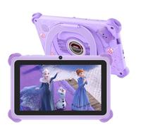 Tablette Enfants 7 Pouces Andriod Tablette pour Enfants Quad Core, 2 Go RAM 32 Go ROM 128 Go Extension Contrôle Parental Tablette Éducative et Divertissante avec étui Antichoc WiFi Youtube Google Play