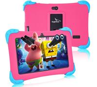 Tablette Enfants 7 Pouces, Android 11 Tablette pour Enfant 2Go RAM 32Go ROM Quad Core Contrôle Parental WiFi Bluetooth avec Double Caméra Kid-Proof Étui pour Tablette Tactile Éducative(Rouge)