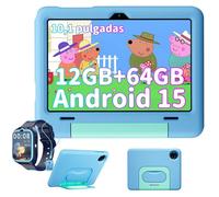 Tablette Enfants Blackview Tab 20 kids 5G Android 15 10.1"" 12 + 64Go /SD 2T0 6600mAh ,WPS,Kids Space-Bleu,avec Z30 Montre Enfant