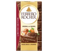 Tablette Ferrero Rocher Édition limitée noisette et amande 90g