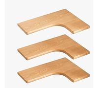 Tablette Flottante Ensemble d'étagères flottantes d'angle en bois massif, ensemble de 3, étagères murales de rangement en bois en forme de L for salon, chambre à coucher, bureau, salle de bain, cuisin