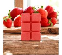 Tablette fondante de cire de soja parfumée Fraise - Parfum de Grasse - Fabriquée à la main en France