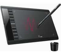 Tablette Graphique,10X6 Pouces Cahier De Dessin M708 Avec Stylet Sans Pile Sensibilité À La Pression 8192 8Touches De Raccourci Personnalisées Compatible Avec Windows10/8/7Mac Os Pour Artiste,Osu