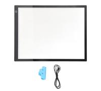 Tablette graphique à boîte lumineuse LED A3, tablette de traçage sans fil avec alimentation USB, ultra fine de 8 mm, lumière blanche vive pour le dessin d’animation et la