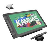 Tablette Graphique avec Écran HUION Kamvas 16 Gén3 15,8" 2,5K QHD Tablette Dessin avec Verre Anti-Éblouissant, 99% sRGB PenTech 4.0, 16384 Niveaux de Pression, Deux Molettes pour Mac PC Android