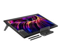 Tablette Graphique avec Écran HUION Kamvas Pro 27 4K UHD, Tablette Dessin avec Double Stylet Alimenté par Pentech 4.0, Verre Gravé Anti-Reflet de 2nde Génération,Clavier K20 pour Les Artistes