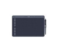 Tablette graphique HS611 10X6 pouces avec stylet sans batterie, barre à une touche(Gris)