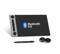 Tablette Graphique HUION Inspiroy Dial 2 V2, Double Molette, PenTech 4.0 | Bluetooth 5.0, 16K Niveaux De Pression, Force D’activation 2 g, Inclinaison ±60°, Zone Active 10,5×6,56 Pouces