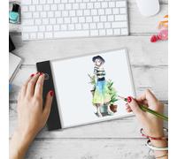 Tablette graphique LED A5, bloc lumineux, tablette numérique avec 3 niveaux de luminosité réglables pour tracer des dessins, copier, visualiser, bricolage, artisanat, fournitures de peinture de bijoux
