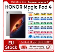 Tablette HONOR MagicPad4 Batterie 10100mAh 165HZ Snapdragon 8 Gen5 Écran OLED 12,3 pouces Luminosité 2400 Nits Wi-Fi7 Bluetooth 6.0 WIFI Grey