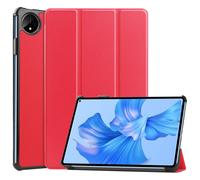 Lobwerk Étui de protection fin pour tablette Huawei MatePad Pro 11 2022 avec fonction support et fonction veille/réveil automatique Rouge