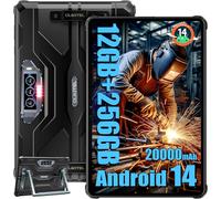 Tablette Incassable OUKITEL RT8 11 Pouces (NFC) 20000mAh 12 Go + 256 Go Android 14 Octa Core Tablette Dual SIM 4G IP68 - Noir