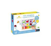 Tablette interactive bebe 1-3 ans - 3 modes : 8 chansons comptines, piano, questions - Jeu parlant musical - Set