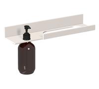 Tablette LAUFEN ASSIST, découpe distributeur de savon à gauche, découpe serviette à droite, 1 flacon en plastique, 400x100x196mm, H385AS12680021, Couleur: Blanc mat