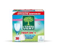 Tablette lave-vaisselle ecolabel 30 doses L'ARBRE VERT