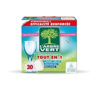 Tablette lave-vaisselle ecolabel 30 doses L'ARBRE VERT