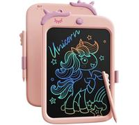 Tablette LCD licorne 10"", verrouillage, jouet éducatif 3-6 ans, rose, cadeau garçons/filles. Label