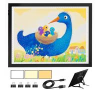 Tablette lumineuse A3 pour peinture diamant 2ème génération, tableau lumineux pour dessin, table lumineuse pour désherbage, vinyle à gradation continue, borad pour Cricut Animation Skeching
