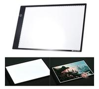 Tablette graphique Docooler Tablette Lumineuse A4 LED Light Super Mince avec Cable USB Luminosité Réglable Dessin Tablette pour Esquisse Architecture Calligraphie Artisanat