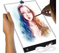 Tablette lumineuse A4 LED - Luminosité réglable - Port USB pour le dessin - Peinture diamant - Pour enfants et adultes - 23506