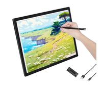 Tablette Lumineuse LED A3-VEVOR-Table Lumineuse Dessin avec 6 Niveaux Luminosité Réglable, Tableau Dessin Rechargeable