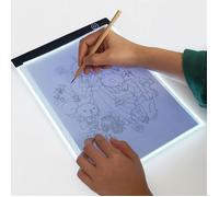 Tablette Lumineuse LED A4 I Planche à Dessin Portable I Intensité Réglable I Décalque, Croquis, Calligraphie, Câble USB, Fine Légère
