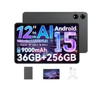 Blackview Tablette MEGA3 12,1"" 2,5K 90Hz Top 3 IA Modèles Android 15 RAM 36 Go ROM 256 Go/SD 2 To, 8800mAh(33W) Dual Sim - Gris