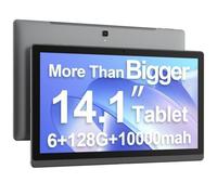 Tablette MESWAO MES-B1, tablette Android 13 de 14,1 pouces avec grand écran IPS HD 1920 * 1080, 12 Go/128 Go, 10 000 mAh