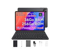 Tablette MICREAR 10.1'' 256Go Noir - Android 16, Unisoc T310, 36Go RAM, Clavier, Etui