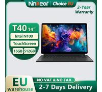 Tablette Mini Ordinateur Portable Ninkear T40 14 pouces 2 en 1 Intel N100 16 Go + 512 Go Écran Tactile IPS 1200P Windows 11 Livraison Gratuite