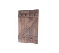 Tablette murale porte-tasse HWC-D13 6 crochets 91x60cm marron shabby