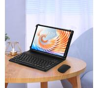 Tablette noire FHD de 10.1 pouces, 8 go de RAM, 256 go de ROM, processeur Octa Core, double caméra, WiFi 5G, 4G LTE, avec étui, clavier, prise ue 100-240V