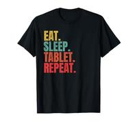 Tablette numérique pour artiste Eat Sleep Répétition Dessin Art Humour T-Shirt