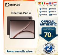 Tablette OnePlus Pad 4 Version Globale Snapdragon 8 Elite Gen 5 Écran 13,2 Pouces 3,4K 144Hz True Color 8 Haut-parleurs Wi-Fi 7 Android 16 Batterie 13380mAh Dune Glow