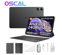 Tablette OSCAL Pad 100 Android 15 8+16/12+24GB 36GB RAM 256GB ROM 9000mAh 24+256+K2 gris