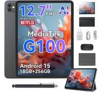 Tablette PC Blackview Link 8 12,7 pouces Écran 2K, Tablette avec clavier et stylet, Tablettes Android 15 pour jeux 90 Hz, 12 Go + 256 Go Purple