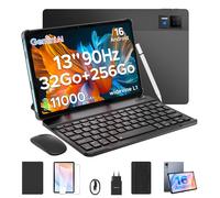 Tablette PC DOOGEE U13 Android 16 13'' Écran S 32 Go (6 Go + 36 Go) 256 Go Batterie 11000 mAh Haut-parleurs Quad UNISOC T7280 Widevine L1 6GB 256GB Gray Set