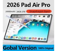 Tablette PC originale iPad Air Pro 11 pouces édition mondiale 24 Go 2 To Android 16 4K HD 5G double SIM appel vidéo WIFI écran HD Green with keyboard