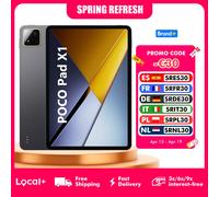 Tablette PC POCO Pad X1 8 Go 512 Go 11'' 144 Hz Wi-Fi 6E 8850 mAh Black