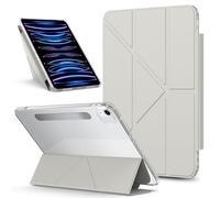 Tablette PC Sac à manches Compatible avec iPad Air 13 pouces, coque M3 2025/M2 2024, coque magnétique détachable, étui de protection fin, vision multi-angles, coque arrière transparente, support, coqu