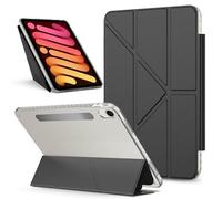 Tablette PC Sac à manches Compatible avec iPad Mini 7 A17 Pro 2024/Mini 6 2021 8,3 pouces 7e/6e génération, étui magnétique détachable, étui de protection fin, coque arrière transparente, support, coq