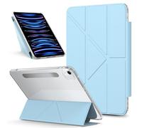 Tablette PC Sac à Manches Étui de Protection Fin et Amovible Compatible with iPad Pro 11 2018, Coque arrière Transparente Multi-Angles, Support Fin et résistant aux Chocs(Light Blue)