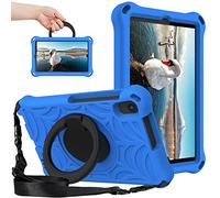 Tablette PC Sac à Manches for Huawei MediaPad M5 Lite 8.0 "Kids - Droproproof Lightweight Eva Cas, 360 degrés rotatifs Manche Multifonction(Blu)
