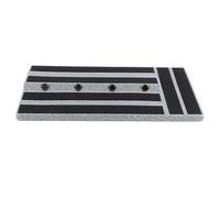 Tablette Pédale Effet Guitare, Support Instrument PE 50cm, Compatible Connecteur Rapide - Grande Surface, Matériau Durable, Parfait Pour Performance et DIY (Marbre noir)